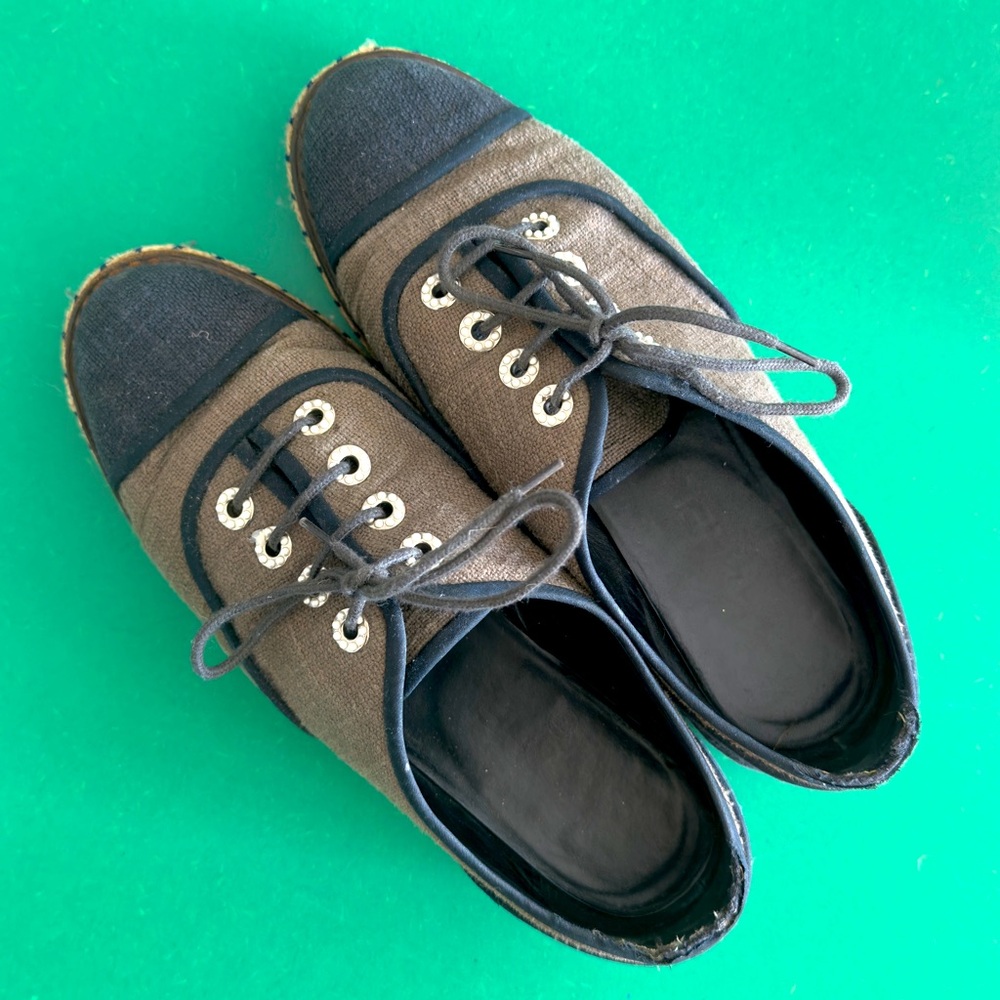 Chanel Espadrille Low Top Espadrille Sneakers